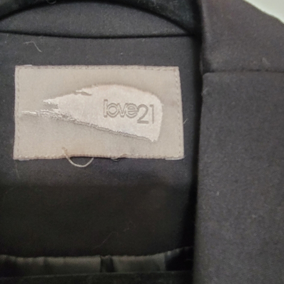 Forever21 Size Small Black Assymetrical Blazer - Picture 2 of 3